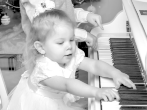 Little Girl Playing Piano